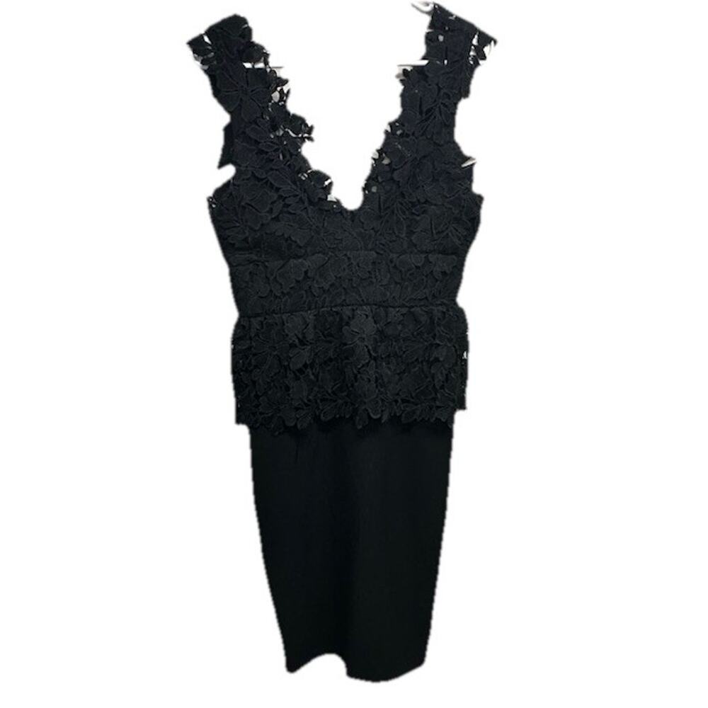 Bardot Womens Size 12 Valencia Lace Dress Black Party Cocktail Dress NWT - Picture 2 of 15